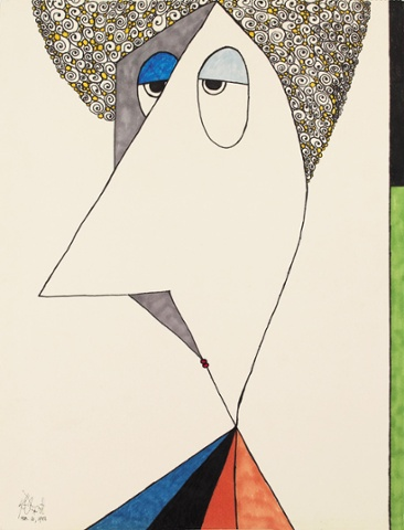 Illustration for article titled Are Kurt Vonnegut's Drawings Quirky Or Just Horrifying?